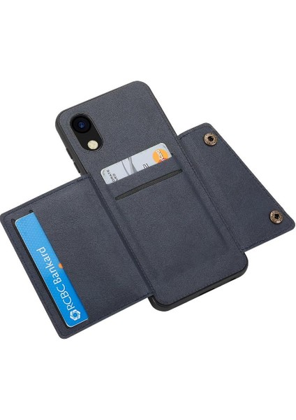 Samsung Galaxy A03 Çekirdek Kart Tutucu Cüzdan Kılıf Kickstand Için Cüzdan Kılıf (Yurt Dışından)