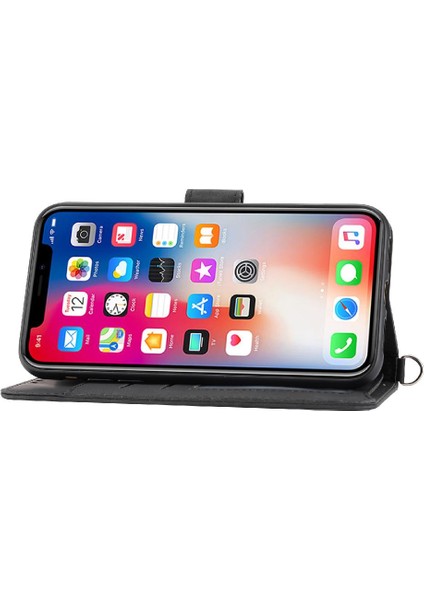 Iphone 11 X/xs Darbeye Dayanıklı Kabartmalı Çoklu Kredi Kartı Için Flip Case (Yurt Dışından)
