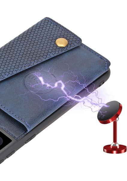 Samsung Galaxy S22 5g Kart Tutucu Kickstand Buit Için Cüzdan Kılıf Demir (Yurt Dışından) fiyatları