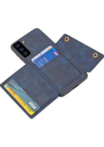 Samsung Galaxy S22 5g Kart Tutucu Kickstand Buit Için Cüzdan Kılıf Demir (Yurt Dışından) indirimleri