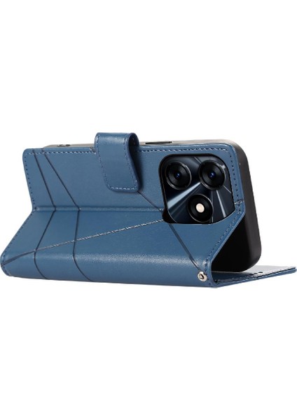 Tecno Spark 10 Şok Emici Darbeye Dayanıklı Kickstand Üç Için Flip Case (Yurt Dışından)