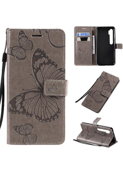 Xiaomi Not 10 Için Flip Case Kickstand Pu Deri Manyetik Kapak ile (Yurt Dışından)