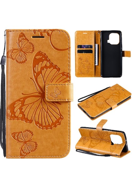 Kart Yuvası Standı ile Xiaomi 11 Pro Için Flip Case Darbeye Kapak Pu (Yurt Dışından)