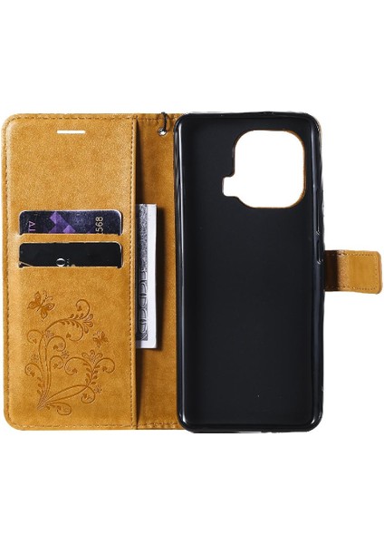 Kart Yuvası Standı ile Xiaomi 11 Pro Için Flip Case Darbeye Kapak Pu (Yurt Dışından)