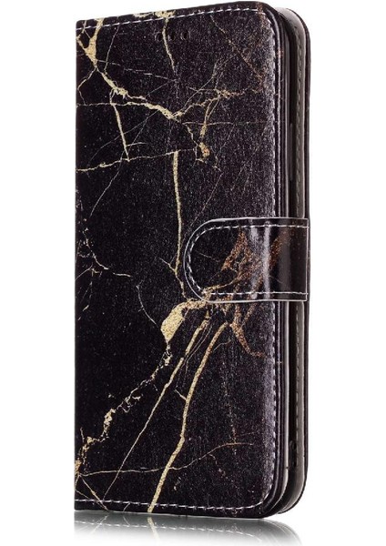 Iphone x Için Flip Case/xs Mermer Desen Tam Koruma Pu Deri Cüzdan (Yurt Dışından)