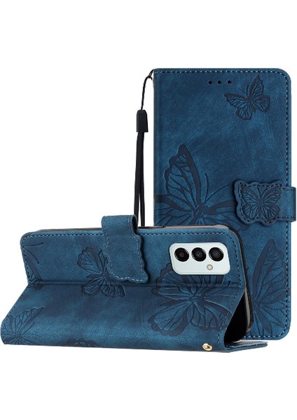 Samsung Galaxy M23 5g Pu Deri Manyetik Kapatma Kart Yuvaları Için Flip Case (Yurt Dışından)