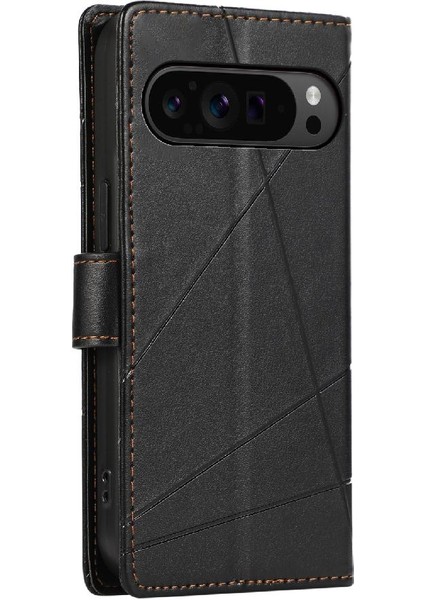 Google Piksel 9 Pro Için Flip Case Kickstand Şok Emici Darbeye (Yurt Dışından)