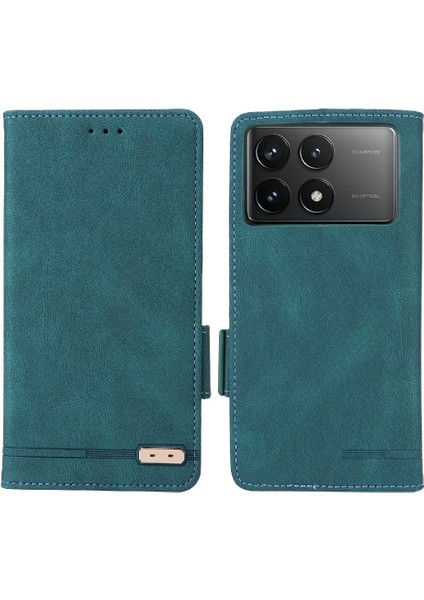 Xiaomi Poco F6 Pro Deri Kart Tutucu ile Folio Flip Case (Yurt Dışından)