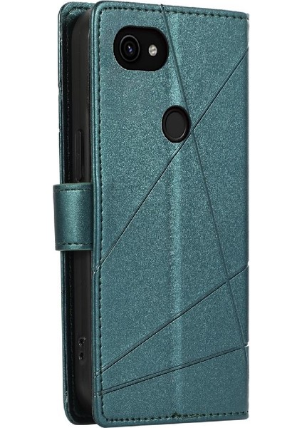Google Piksel 3A Için Flip Case Kickstand Şok Emici Darbeye Üç (Yurt Dışından) indirimleri
