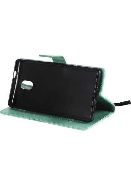 Kart Yuvası Standı ile Nokia 3 Için Flip Case Pu Deri Flip Kickstand Kapak (Yurt Dışından)