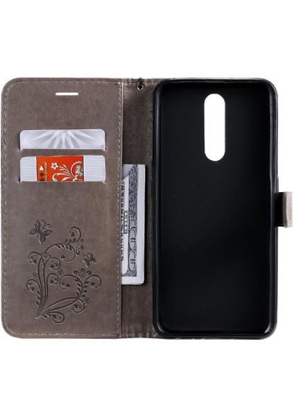 Oppo F11 Pu Deri Manyetik Kapak Için Flip Case Darbeye Kapak ile (Yurt Dışından)