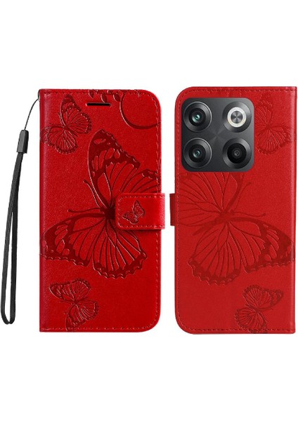 Oneplus 10T Için Flip Case Pu Deri Flip Kickstand Darbeye Kapak Kapak (Yurt Dışından)