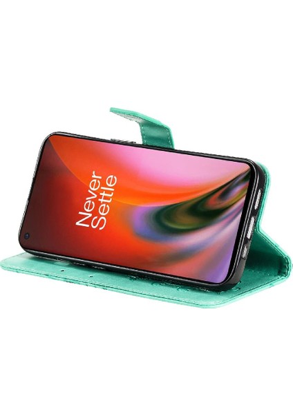 Oneplus Nord 2 5g Darbeye Kapak Pu Deri Flip Kickstand Için Flip Case (Yurt Dışından)