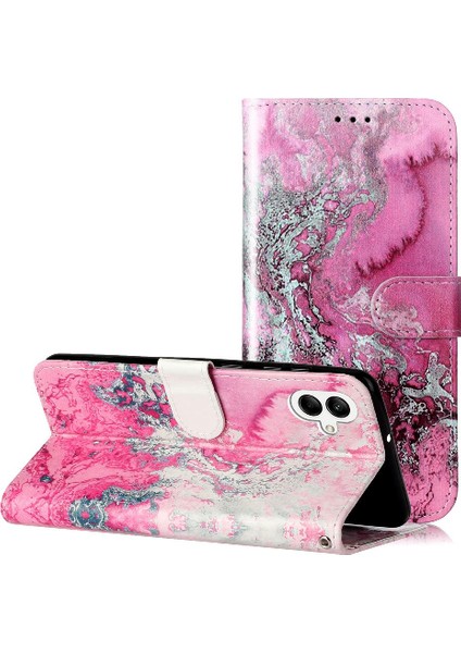 Samsung Galaxy A05 Için Flip Case Kart Yuvaları Tutucu Tam Koruma Pu (Yurt Dışından)