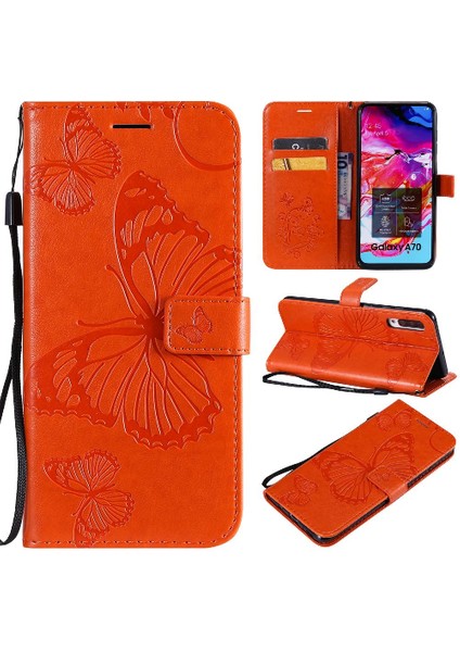 Samsung Galaxy A70 Darbeye Kapak Flip Kickstand Manyetik Kapak (Yurt Dışından)