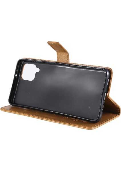 Kart Yuvası Standı Pu ile Samsung Galaxy A12 Darbeye Kapak Için Flip Case (Yurt Dışından) fiyatları