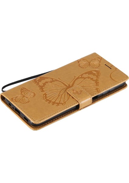 Kart Yuvası Standı Pu ile Samsung Galaxy A12 Darbeye Kapak Için Flip Case (Yurt Dışından) indirimleri