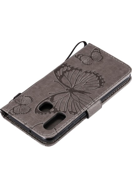 Kart Yuvası Standı ile Samsung Galaxy A40 Flip Case Kickstand Pu (Yurt Dışından) modelleri