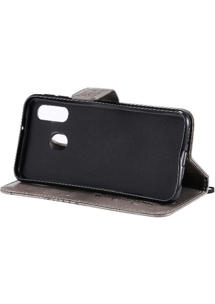 Kart Yuvası Standı ile Samsung Galaxy A40 Flip Case Kickstand Pu (Yurt Dışından) indirimleri