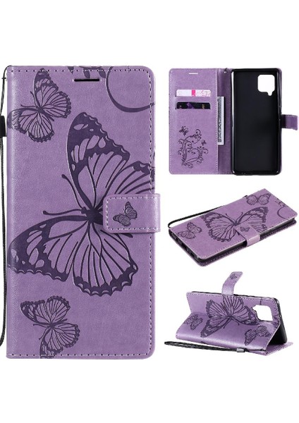 Samsung Galaxy Case 5g Flip Kickstand Darbeye Kapak Pu Deri (Yurt Dışından)