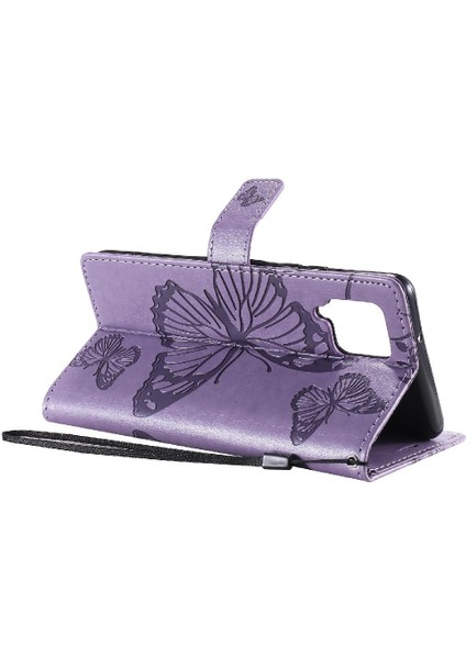 Samsung Galaxy Case 5g Flip Kickstand Darbeye Kapak Pu Deri (Yurt Dışından)