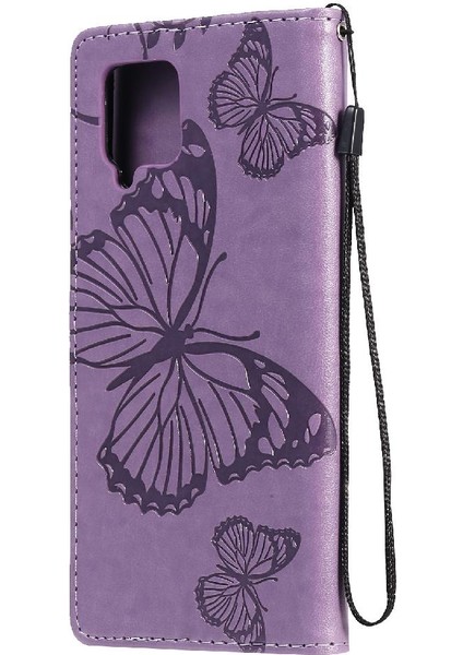 Samsung Galaxy Case 5g Flip Kickstand Darbeye Kapak Pu Deri (Yurt Dışından)