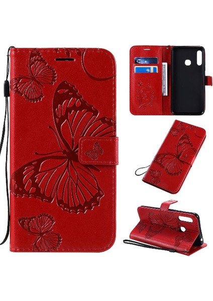 Kart Yuvası Standı Manyetik Kapak ile Samsung Galaxy Acase Pu Deri Kılıf (Yurt Dışından)