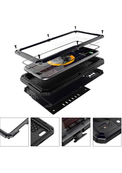 Iphone Için Su Geçirmez Kılıf X/xs 12FT Askeri Darbeye Dayanıklı Metal Tam Vücut (Yurt Dışından) modelleri