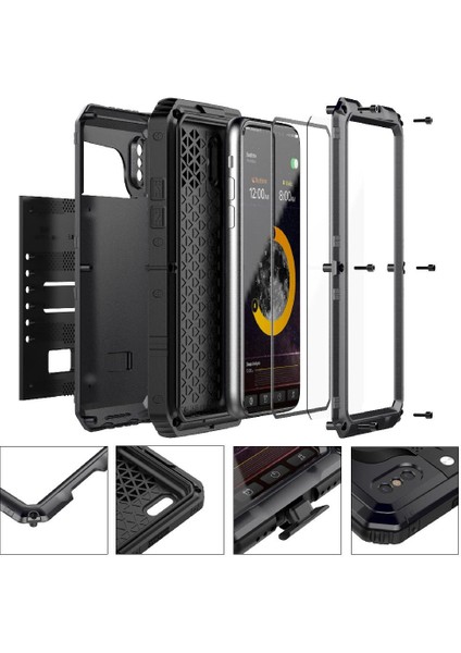 Iphone Için Su Geçirmez Kılıf X/xs 12FT Askeri Darbeye Dayanıklı Metal Tam Vücut (Yurt Dışından) indirimleri