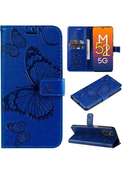 Samsung Galaxy M52 5g Darbeye Kapak Flip Kickstand Pu Deri (Yurt Dışından)