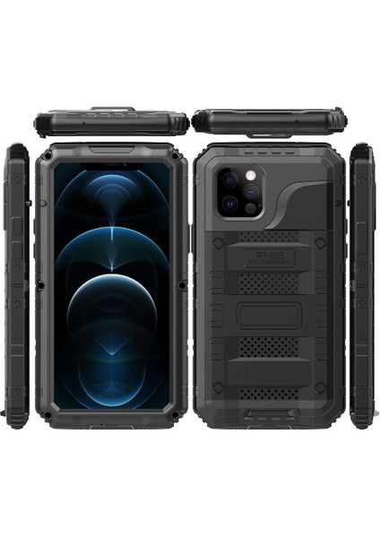 Iphone 12 Için Su Geçirmez Kılıf Pro Max Ağır Dayanıklı IP68 Su Geçirmez (Yurt Dışından)