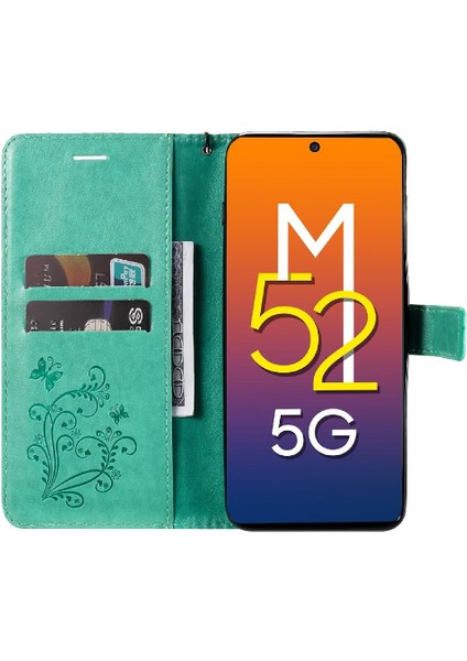 Samsung Galaxy M52 5g Darbeye Kapak Flip Kickstand Pu Deri (Yurt Dışından)