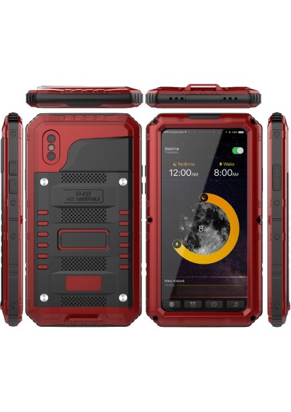 Iphone Için Su Geçirmez Kılıf X/xs 12FT Askeri Darbeye Dayanıklı Metal Tam Vücut (Yurt Dışından) fiyatları