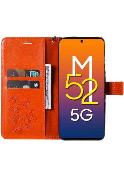 Samsung Galaxy M52 5g Darbeye Kapak Flip Kickstand Pu Deri (Yurt Dışından)