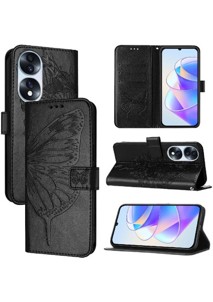 Onur Için Kılıf 70 Pro 5g Kapak Çevirin Manyetik Kabartma Kelebek Prim (Yurt Dışından)