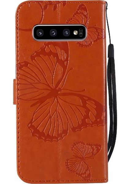 Samsung Galaxy S10 Manyetik Kapak Flip Kickstand Pu Deri Kapak (Yurt Dışından) modelleri