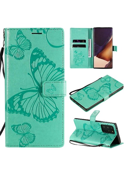 Samsung Galaxy Not 20 Için Kılıf Ultra Flip Kickstand Pu Deri Darbeye (Yurt Dışından)