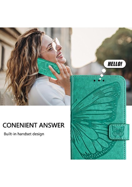Huawei Y9 Başbakan 2019 Kabartma Kelebek Premium Deri Flip Case (Yurt Dışından)