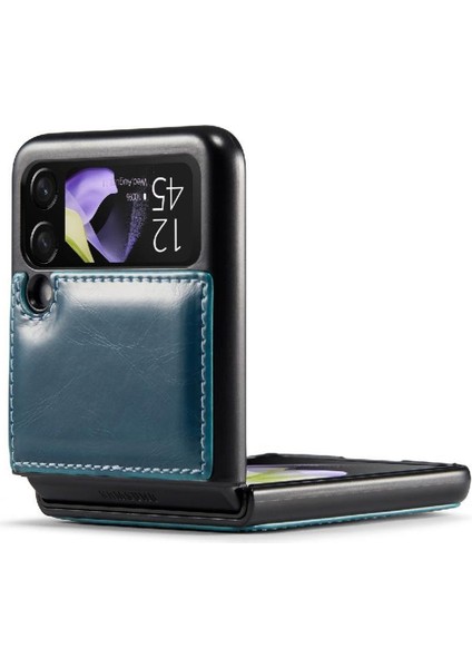 Samsung Galaxy Z Flip 4 Için Flip Case 5g Kickstand Kart Tutucu Retro (Yurt Dışından)