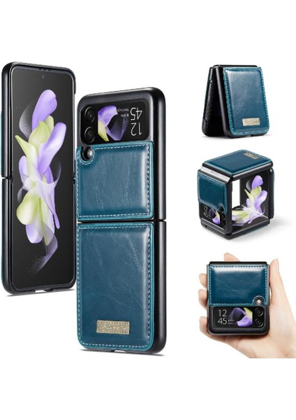 Samsung Galaxy Z Flip 4 Için Flip Case 5g Kickstand Kart Tutucu Retro (Yurt Dışından)