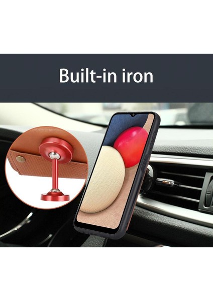 Cüzdan Kılıf Samsung Galaxy Iron 5g Kart Tutucu Buit Demir Darbeye (Yurt Dışından)