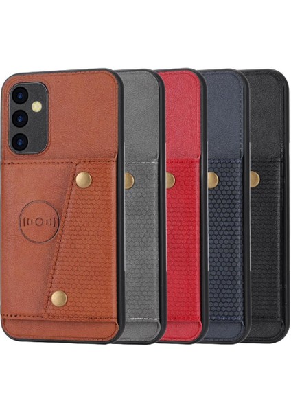 Cüzdan Kılıf Samsung Galaxy Iron 5g Kart Tutucu Buit Demir Darbeye (Yurt Dışından)