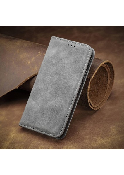 Xiaomi Redmi Not Için Flip Case 13 Pro Artı Kapak Çevirin Deri Kılıf Basit (Yurt Dışından)