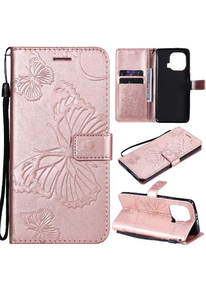 Kart Yuvası Standı ile Xiaomi 11 Pro Için Flip Case Darbeye Kapak Pu (Yurt Dışından)