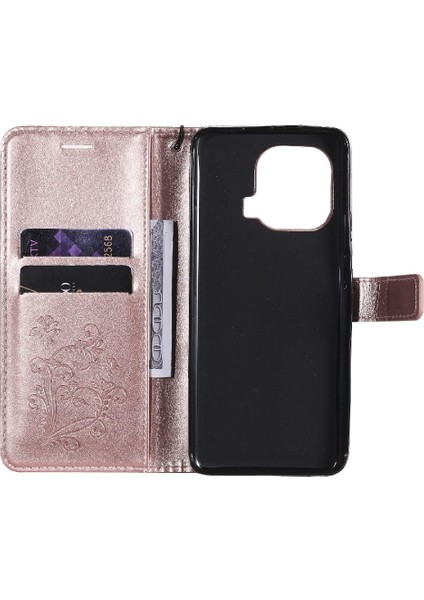 Kart Yuvası Standı ile Xiaomi 11 Pro Için Flip Case Darbeye Kapak Pu (Yurt Dışından)