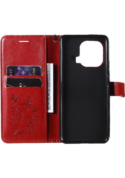 Kart Yuvası Standı ile Xiaomi 11 Pro Için Flip Case Darbeye Kapak Pu (Yurt Dışından)