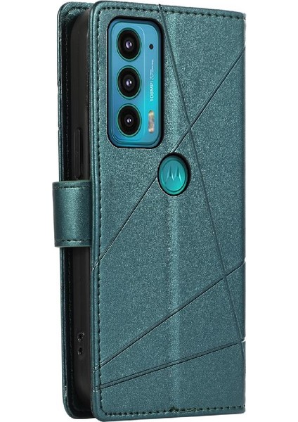 SZY Mall Motorola Kenar 20 Darbeye Kickstand Şok Emici Kart Için Flip Case (Yurt Dışından)