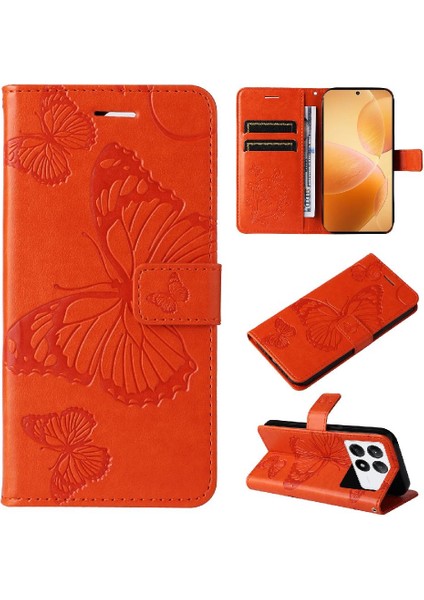 Kart Yuvası Standı Manyetik Kapak Kapak ile Xiaomi Redmi K70E Için Flip Case (Yurt Dışından) fiyatları