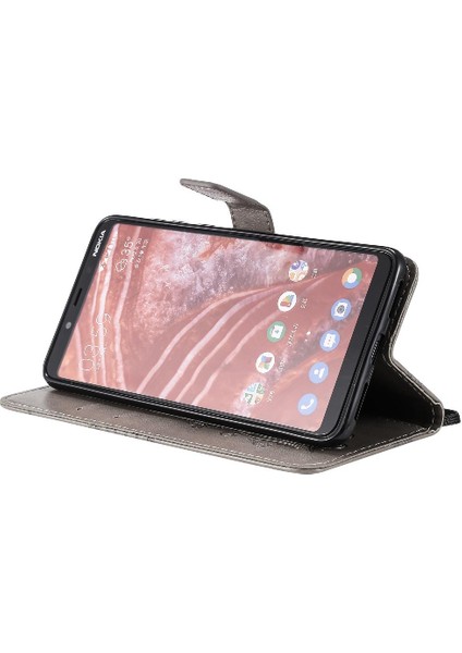 Nokia 3.1 Için Flip Case Artı Darbeye Kapak Kart Pu ile Kickstand Çevirin (Yurt Dışından) indirimleri