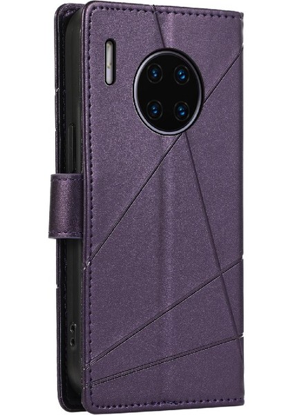 Huawei Mate 30 Pro Için Flip Case Kickstand Üç Kart Yuvaları Darbeye (Yurt Dışından)